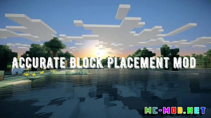Accurate Block Placement Mod Minecraft building scene